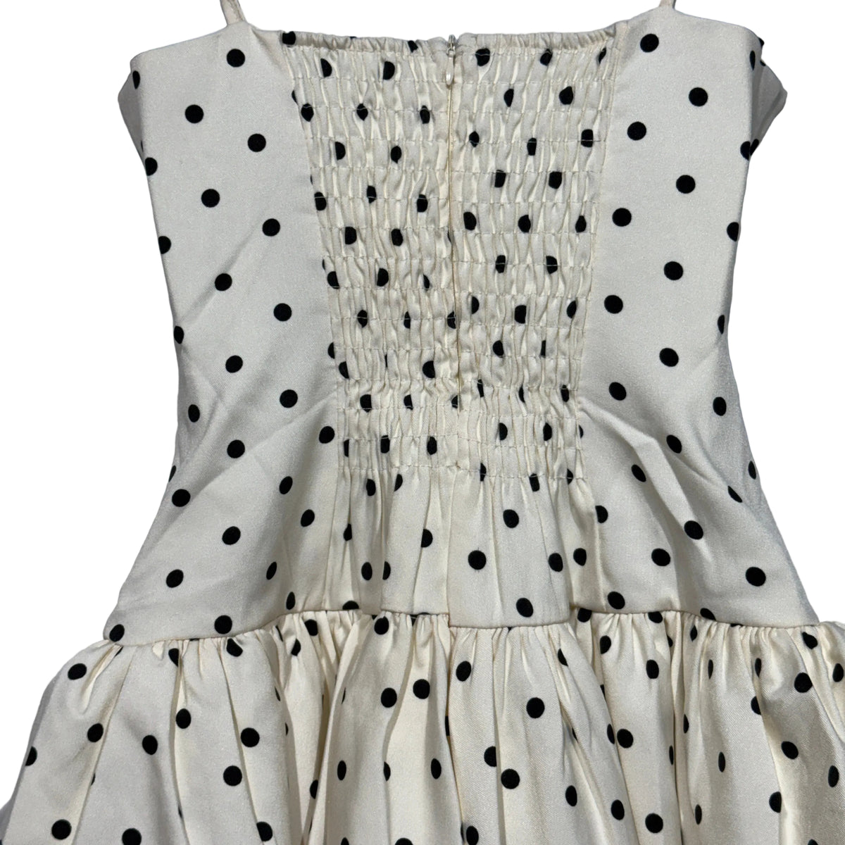 Ivory Polka Dot Mini Dress