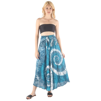 Tie Dye Mandala Maxi Skirt