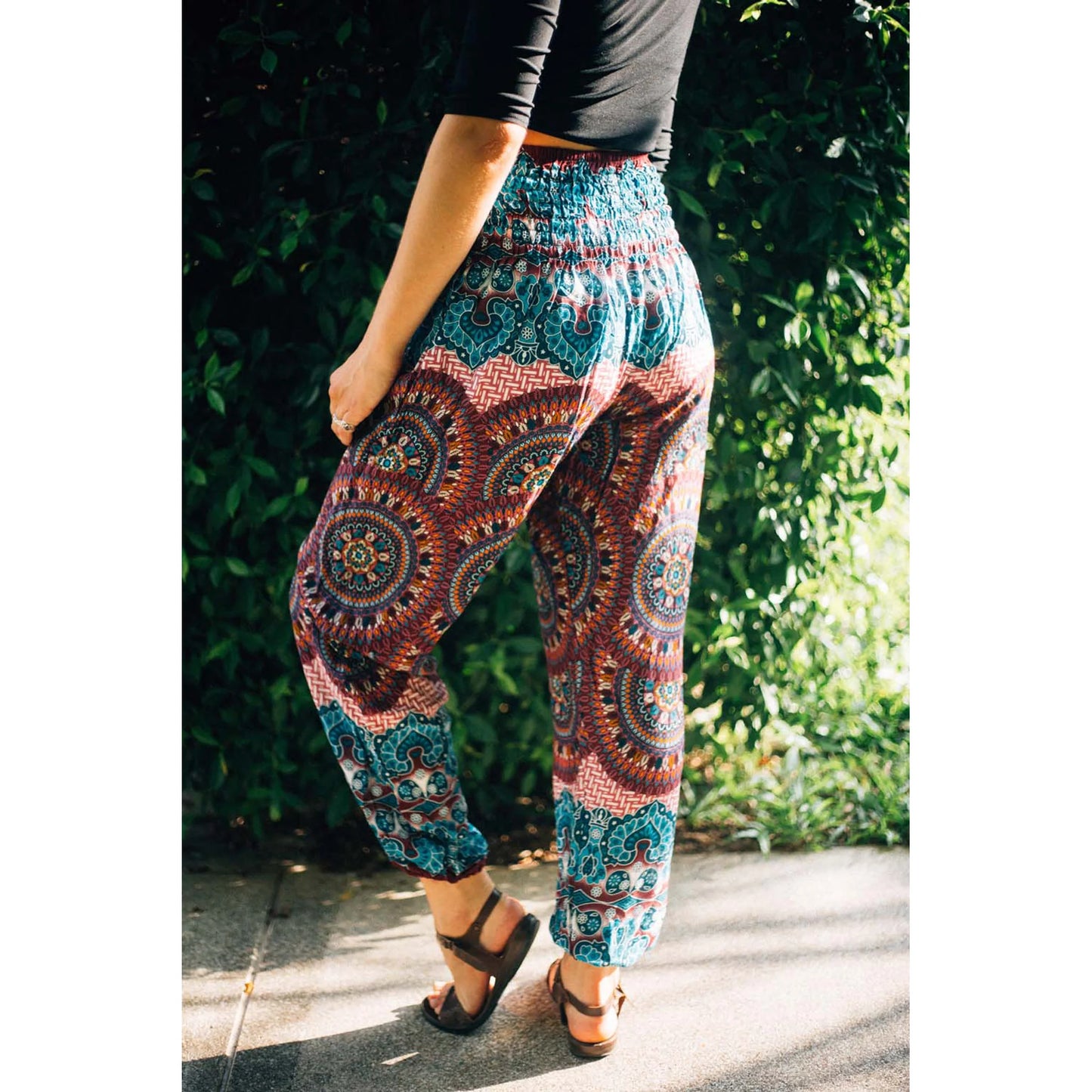Contrast Harem Pants