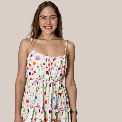 Floral Spaghetti Strap Maxi Dress