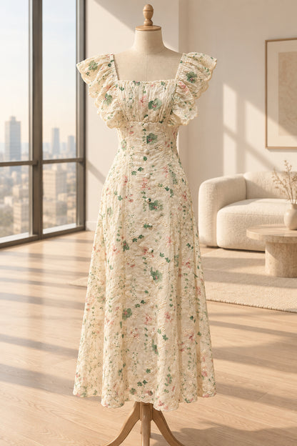 Isla  – Green & Pink Floral