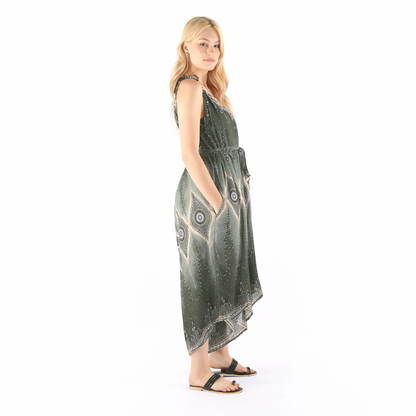 Peacock Eye Wide Leg Jumpsuit – Relaxed Fit