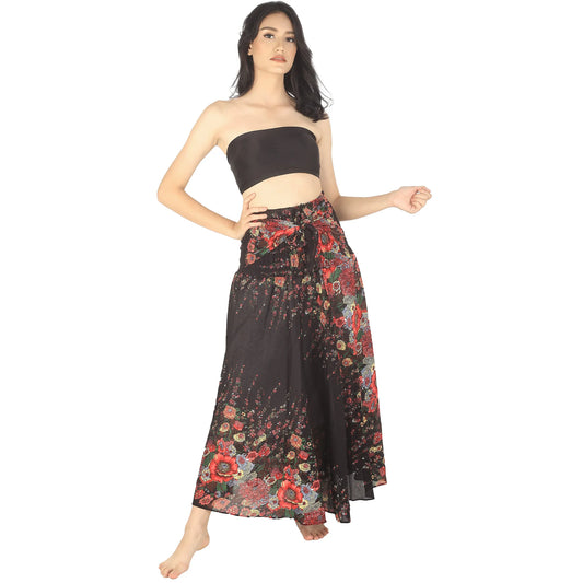 Floral Royal Maxi Skirt