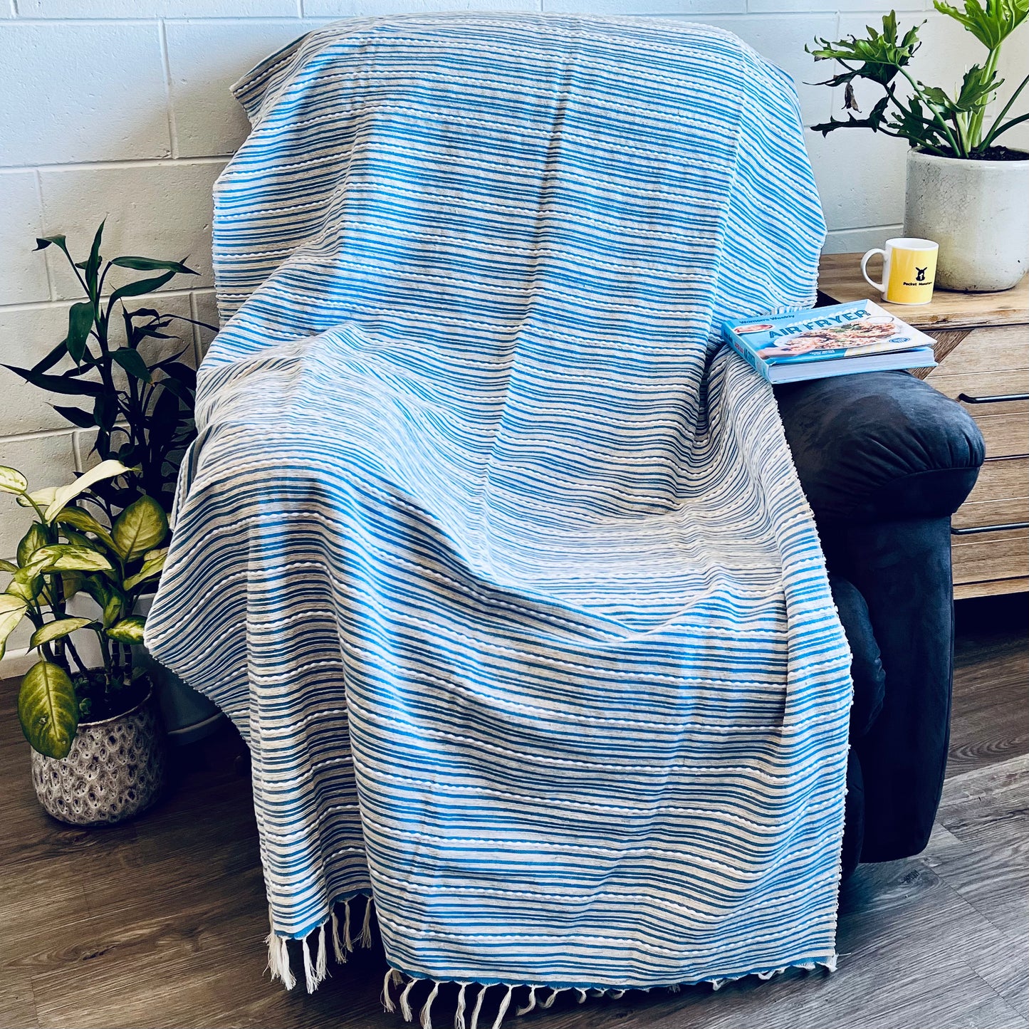 Cotton Shawls |Table Runners | Bed | Sofa | Chair | Couch 100cm X 200cm | Miss Topaz