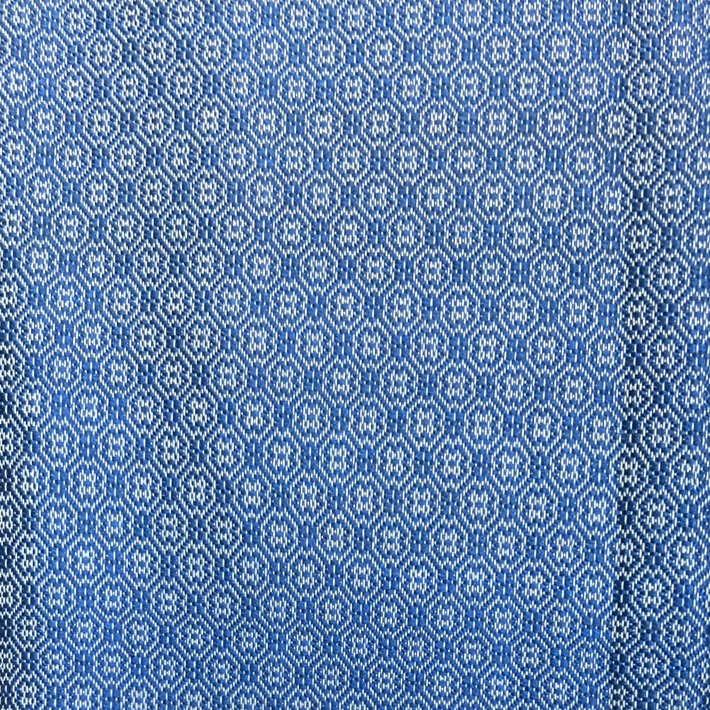 Ocean Blue, Handwoven 100% Cotton Throw Blanket