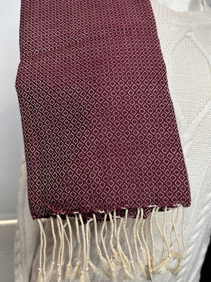 Cotton Men's Scarf | Hand-Loomed | Gifts Idea | 45cm x 180cm | Miss Topaz