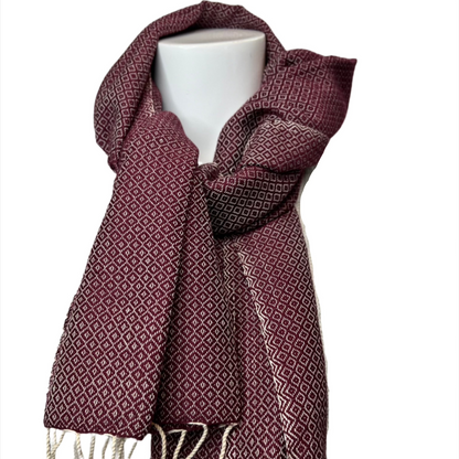 Cotton Men's Scarf | Hand-Loomed | Gifts Idea | 45cm x 180cm | Miss Topaz