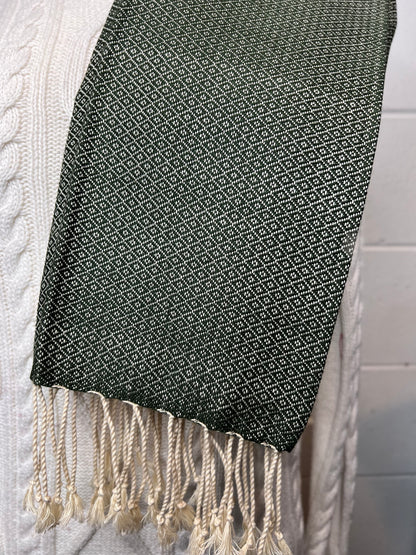 Cotton Men's Scarf | Hand-Loomed | Gifts Idea | 45cm x 180cm | Miss Topaz