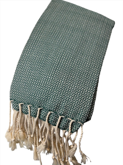 Cotton Men's Scarf | Hand-Loomed | Gifts Idea | 45cm x 180cm | Miss Topaz