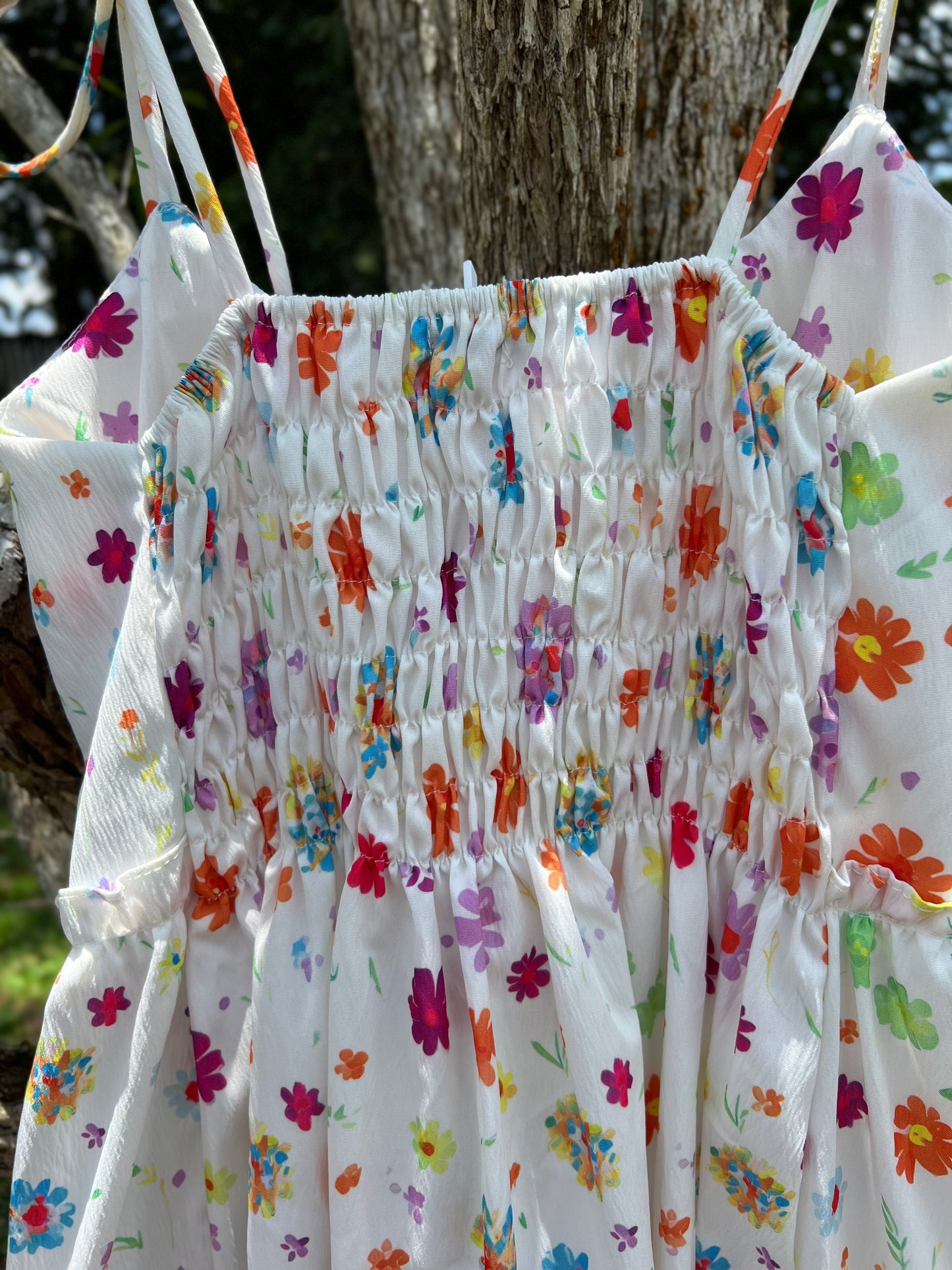 Floral Spaghetti Strap Maxi Dress