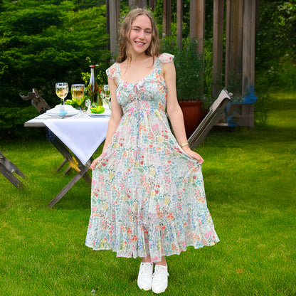 Chiffon Sweetheart Maxi Dress