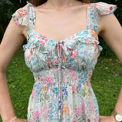 Chiffon Sweetheart Maxi Dress