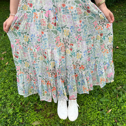 Chiffon Sweetheart Maxi Dress
