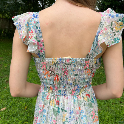 Chiffon Sweetheart Maxi Dress