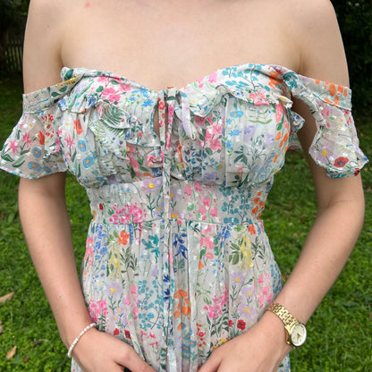 Chiffon Sweetheart Maxi Dress