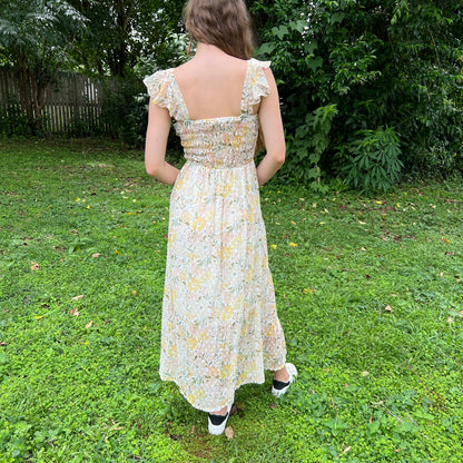 Chiffon Sweetheart Maxi Dress