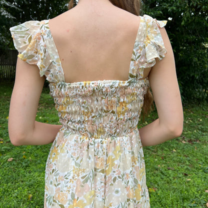 Chiffon Sweetheart Maxi Dress
