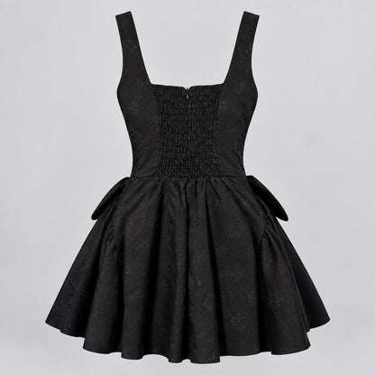 Black Bow Mini Dress