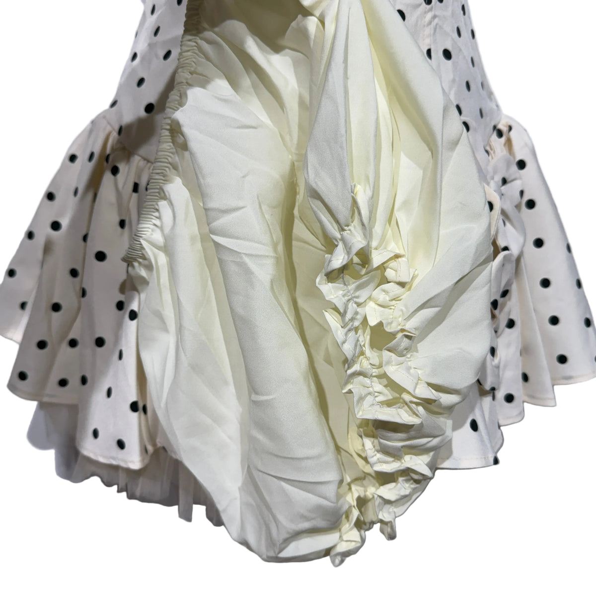 Ivory Polka Dot Mini Dress