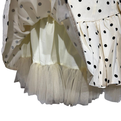 Ivory Polka Dot Mini Dress